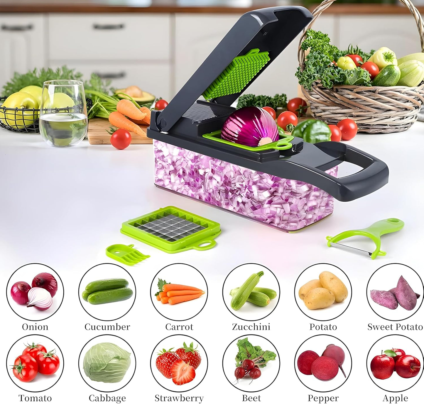 16-in-1 Multi-Functional Vegetable Cutter